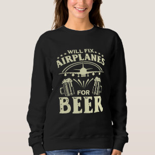 Camiseta Mecânica De Aeronaves Consertará Aviões Para Cerve