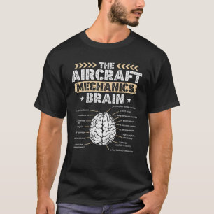 Camiseta Mecânica de Aeronaves Mens Mecânica de Teares Av