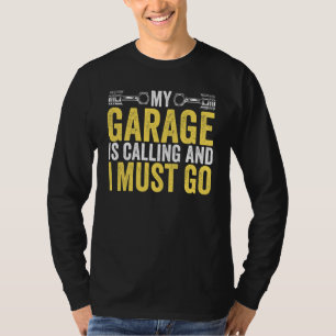 Camiseta Mecânica De Carro De Cara Que Minha Garagem Está L