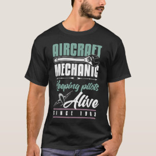 Camiseta Mecânica de diafragmas de aeronaves Mecânica do av
