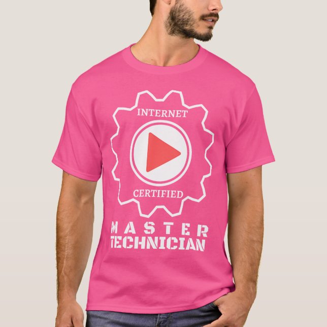 Camiseta Mecânica de Técnicos Mestres de Vídeo da Internet (Frente)