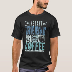 Camiseta Mecânica de turbina instantânea apenas adiciona ca