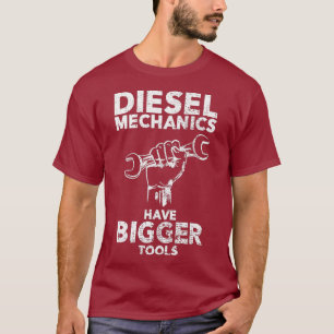 Camiseta Mecânica Diesel Funny Para Ferramentas Maiores Par
