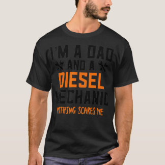 Camiseta Mecânica Diesel Mens Oferece Mecânica para o Hallo