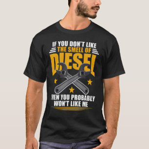 Camiseta Mecânica Diesel não gosta do cheiro de diesel