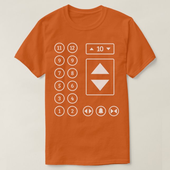 Camiseta Mecânica do Elevador Elevator Technician Elevator  (Frente do Design)