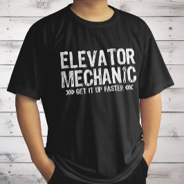 Camiseta Mecânica do elevador ganha mais rápido presente do