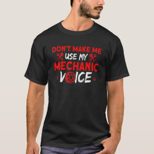 Camiseta Mecânica Do Meu Carro De Voz Mecânico