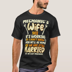 Camiseta Mecânica Esposa do Mecânico Mulher Mulher Esposa