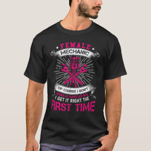 Camiseta Mecânica Feminina Reparo de Carros Carros de Corri