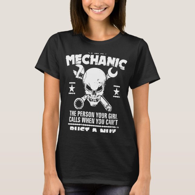 Camiseta Mecânica, Mas Uma Nuca De Volta (Frente)
