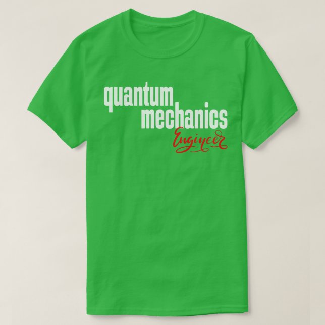 Camiseta Mecânica Quântica Engenheiro 1 (Frente do Design)