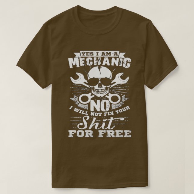 Camiseta mecânico 2 (Frente do Design)