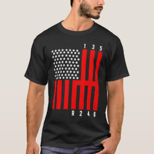 Camiseta Mecânico Bandeira dos EUA Tuning Car Reparando Mec