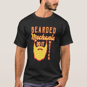 Camiseta Mecânico barbudo faz melhor Profissão carreira tra