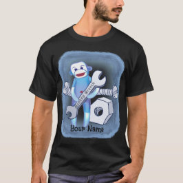 Camiseta mecânico Chave de Macaco de Meia