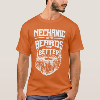 Camiseta Mecânico com barbas são melhores reparos de carros