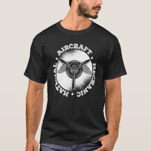Camiseta Mecânico da aeronave de engenheiro Wings