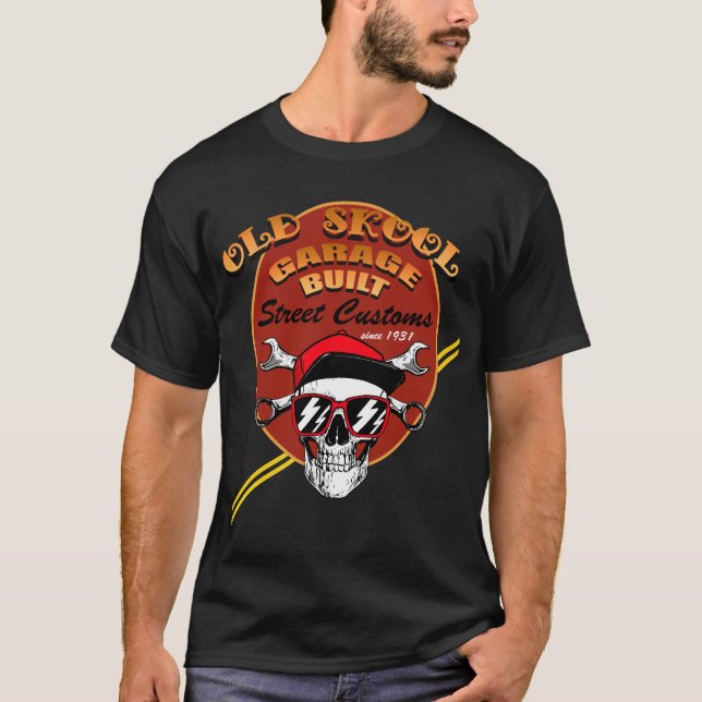 Camiseta Mecânico da Alfândega de Construção de Rua da Anti (Frente)