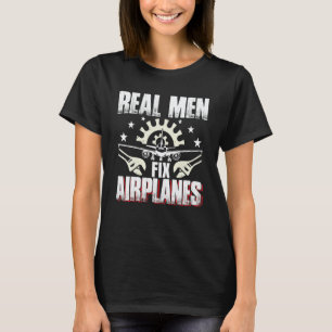 Camiseta Mecânico de Aeronaves Avião Manutenção de Aerona