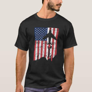 Camiseta Mecânico de Aeronaves da Aviação da Bandeira Vinta