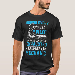 Camiseta Mecânico de Aeronaves de Aviação
