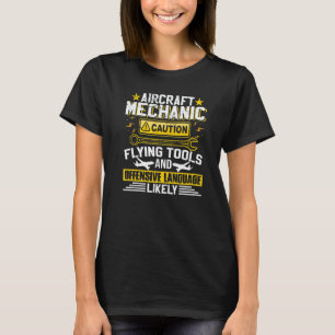 Camiseta Mecânico de Aeronaves de Aviação