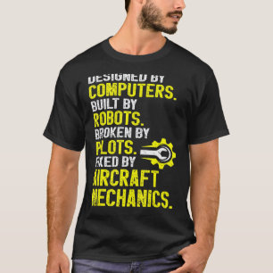 Camiseta Mecânico de Aeronaves Mecânico de Aviação Mecânico