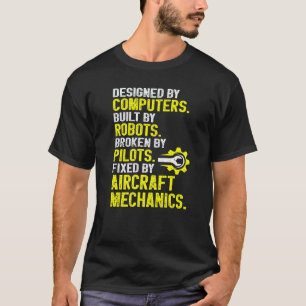 Camiseta Mecânico de Aeronaves Mecânico de Aviação Mecânico