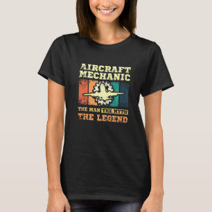 Camiseta Mecânico de aeronaves o homem o mito a lenda Prem