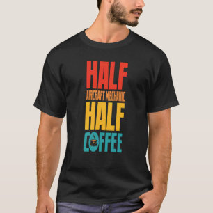 Camiseta Mecânico De Aeronaves Para Café