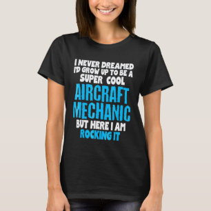 Camiseta Mecânico de Aeronaves Para Técnico de Aeronaves