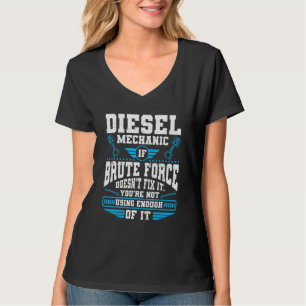 Camiseta Mecânico de Antiguidades Mecânico Diesel