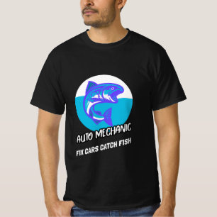 CAMISETA MECÂNICO DE AUTOMÓVEIS CONCERTA CARROS PESCAR PEIX