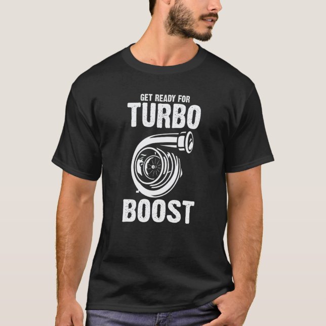Camiseta Mecânico de Botas Turbo do Garage Get Ready (Frente)