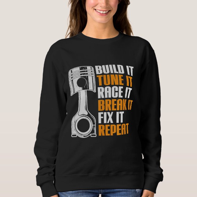 Camiseta Mecânico de Carro de Raça de Workshop Automático C (Frente)