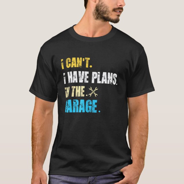 Camiseta Mecânico de Carros de Garagem Design de M (Frente)