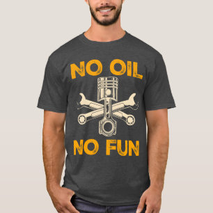 Camiseta Mecânico de Carros de Motor a Pistão Combustão fri