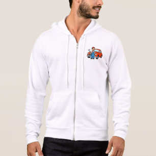 Camiseta Mecânico de Desenho Animado Fofo com Ilustração de