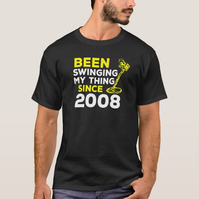 Camiseta Mecânico de Detector de Metal desde 2008 H (Frente)