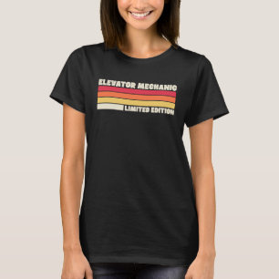 Camiseta Mecânico de Elevador  Angustiado Retro Vintage