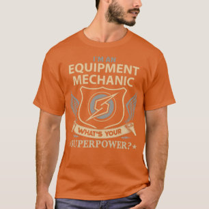Camiseta Mecânico de Equipamento Qual É O Seu Trabalho De S