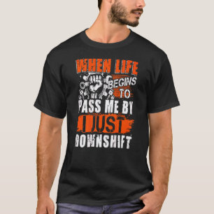 Camiseta Mecânico de Garagem Quando a Vida Começa a Passar