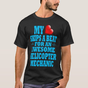 Camiseta Mecânico de Helicóptero Reparo de Motor Diesel Val