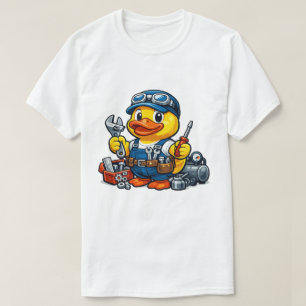 Camiseta Mecânico de Pato de Borracha