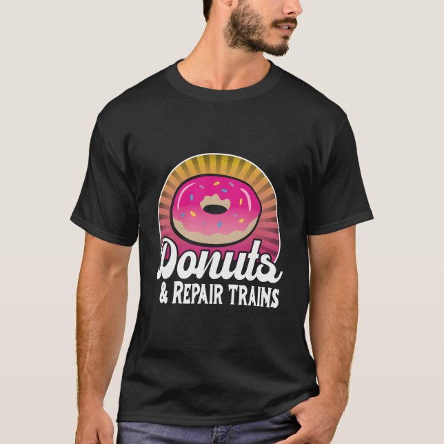 Camiseta Mecânico de Trem Para (Frente)