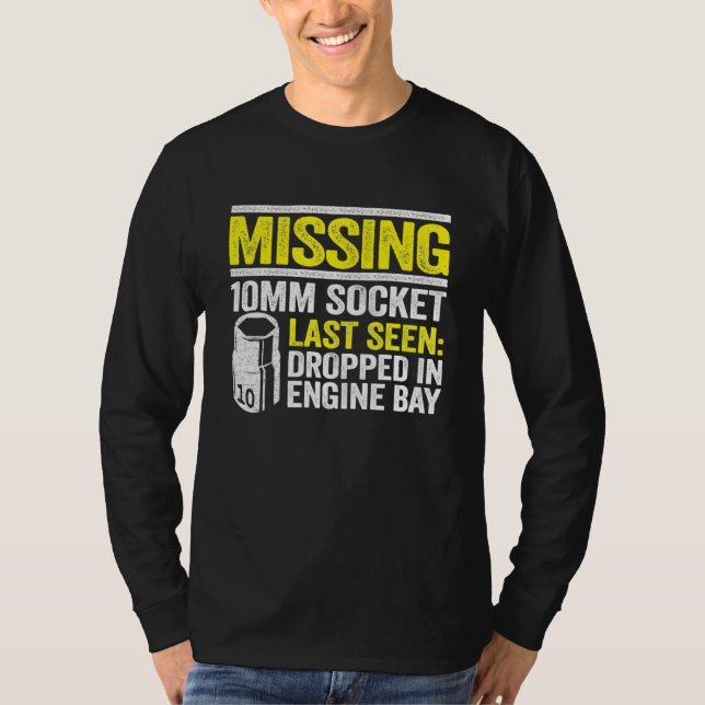 Camiseta Mecânico do Compro de reparo de carro de 10 mm em  (Frente)