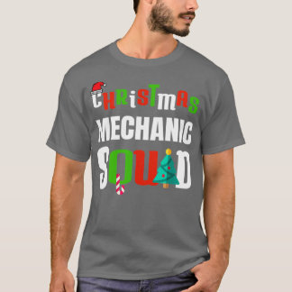 Camiseta Mecânico do Quadrado de Natal Mecânico Automático