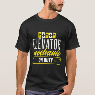 Camiseta Mecânico Elevador No Roupa Técnico De Funcionament