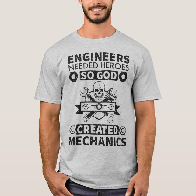 Camiseta Mecânico engraçado 2 (Frente)